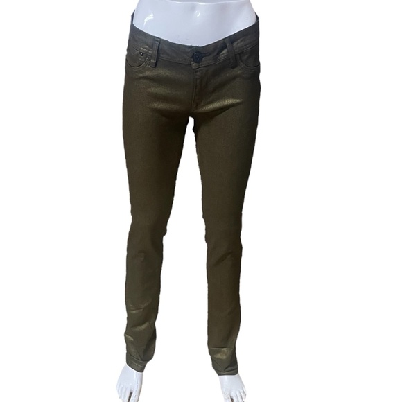 DL1961 Gold Jeggings - Picture 1 of 15